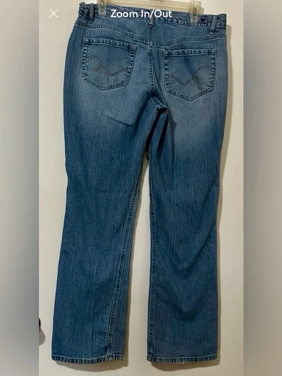 Bandolino Women's Dark Blue Boot-Cut Jeans - Picture 2 of 10